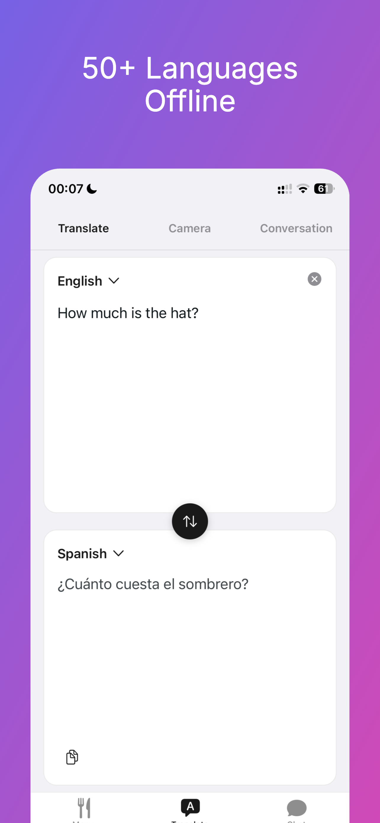 OfflineGPT — 50+ Languages Offline